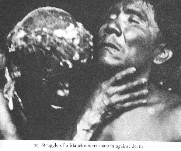 Yanoama shaman with death